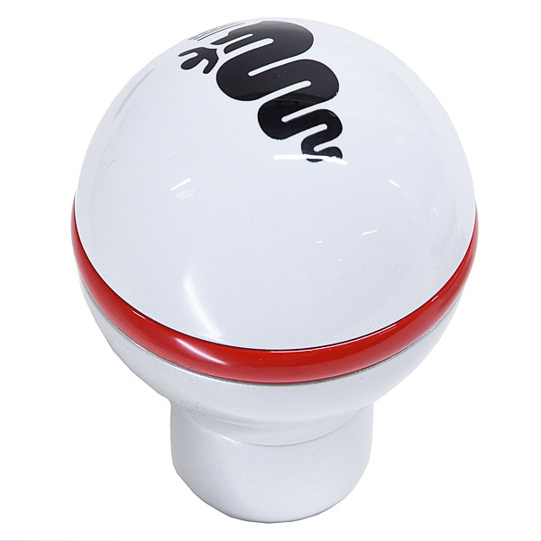 Alfa Romeo BISCIONE Gear Knob(White/Red Line)