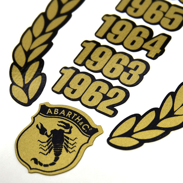 ABARTH ZEROCENTO B-piller Sticker(Gold)