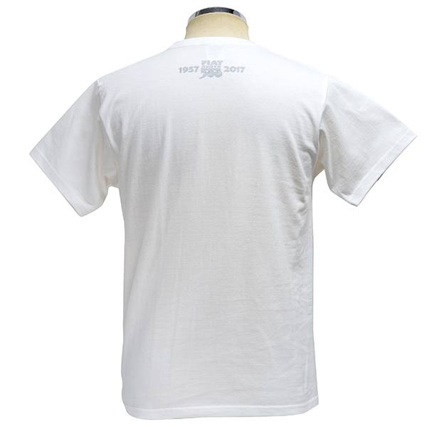 FIAT 500 60anni Memorial Stamp T-Shirts(White)