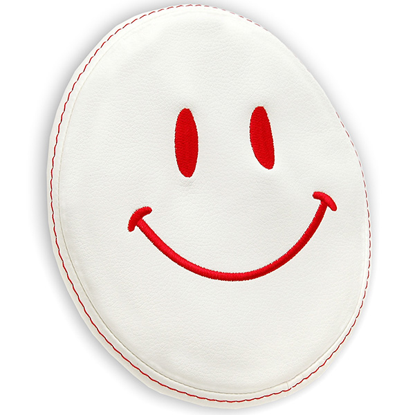 FIAT 500(Series 4) Fake Leather Headrest Cover (Smile/Ivory)