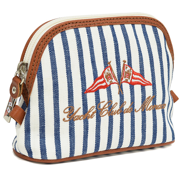 Yacht Club de Monaco Official Canvas Pouch(Stripe)