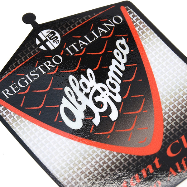 Registro Italiano Alfa Romeo Grill Shaped Sticker