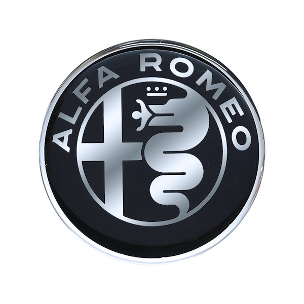 Alfa Romeo Adesivi 3D Ufficiali Logo Black, Diam. 40 mm : : Auto e  Moto