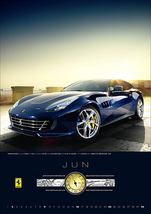 Ferrari Calender-2019 FERRARI MYTH - by RAUPP