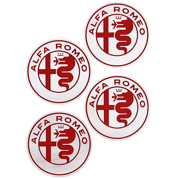 Alfa Romeo New Emblem Stickers Set(Red/4pcs.)