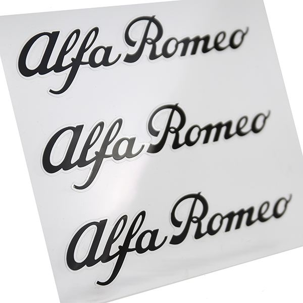 Alfa Romeo New Logo Stickers Set(Black/3pcs.)