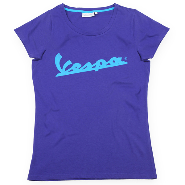 Vespa Official Logo T-Shirts for Women(Purple)