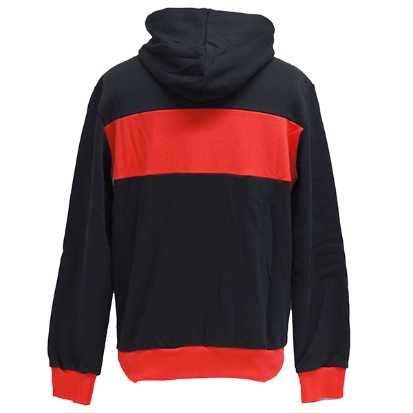 ABARTH Zip-Up Hoodie-Red Stripe-