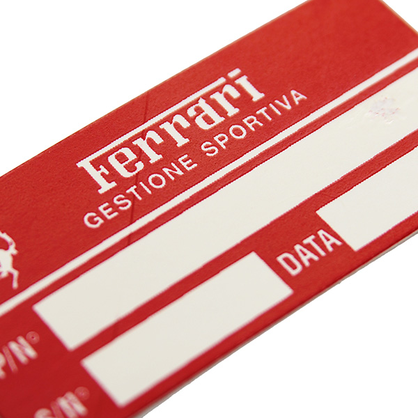 Ferrari Serial Code Tag(52x25mm)