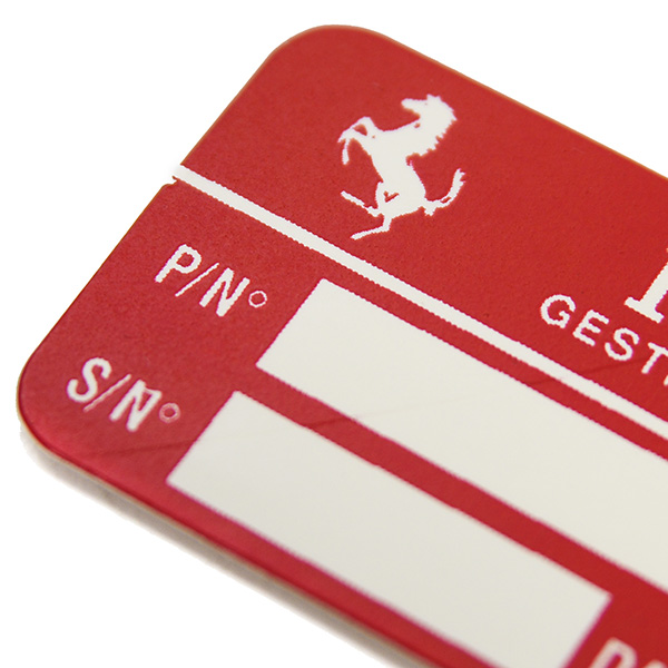 Ferrari Serial Code Tag(52x25mm)