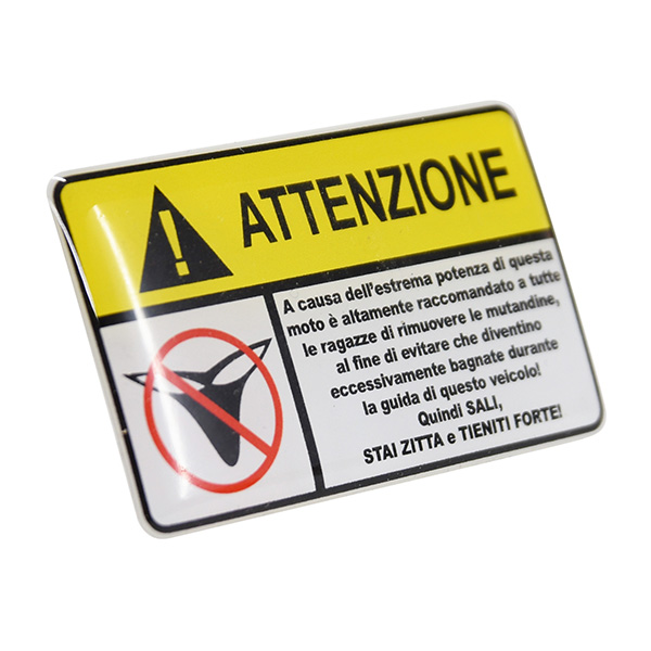 ATTENZIONE 3D Sticker