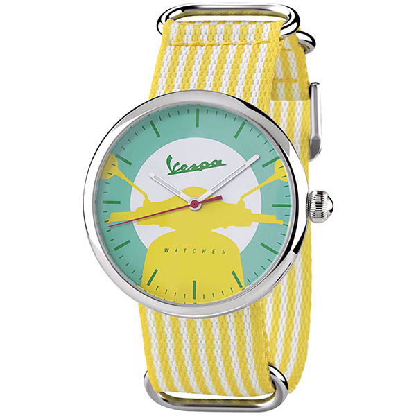 Vespa Official Watch-IRREVERENT-(Stripe/Yellow)