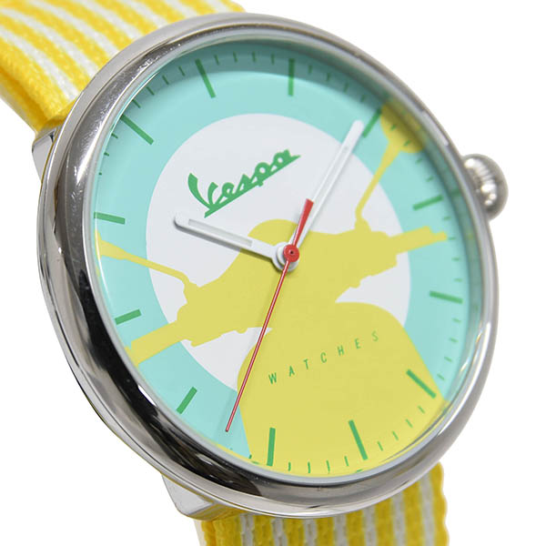 Vespa Official Watch-IRREVERENT-(Stripe/Yellow)