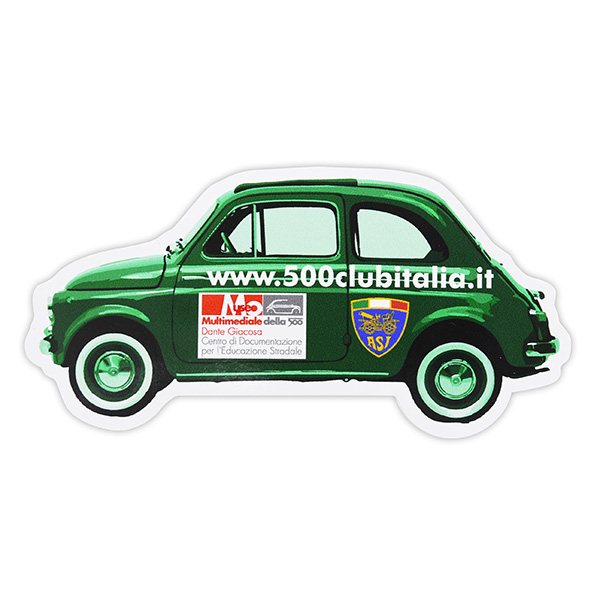 FIAT 500 CLUB ITALIA Official Sticker(Type C)