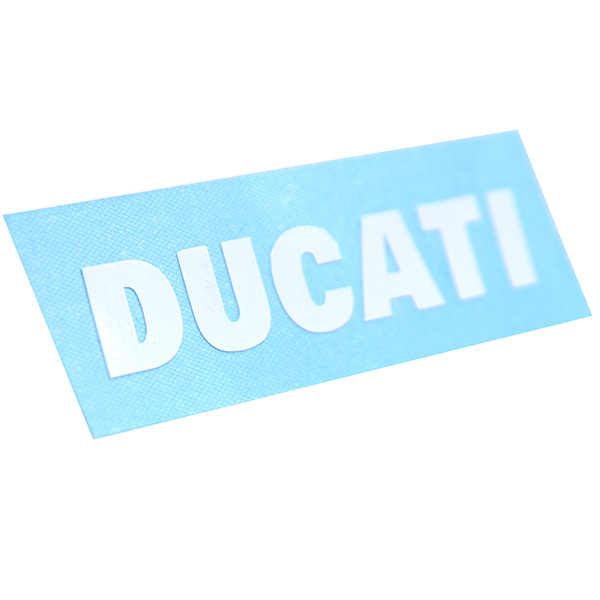 DUCATI Logo Sticker(Die Cut/White/70mm)