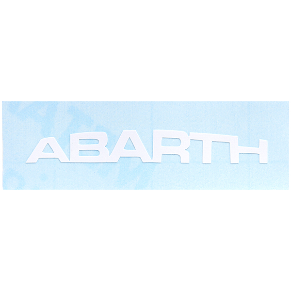 ABARTH NEW Logo Sticker(Die Cut/White/50mm)