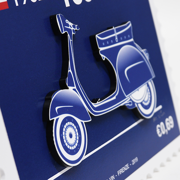 VESPA GS160 Stamp type illustration-BLUEPRINT-by Mr.Vin (Small)