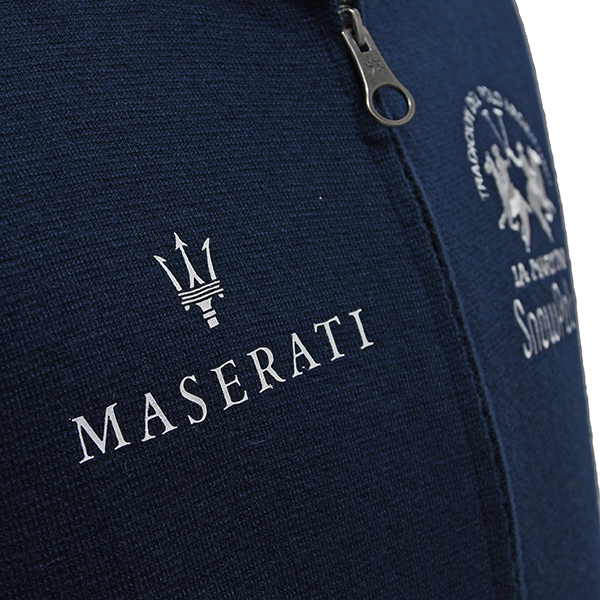 MASERATI Official La Martina Zip Up Knitted Felpa