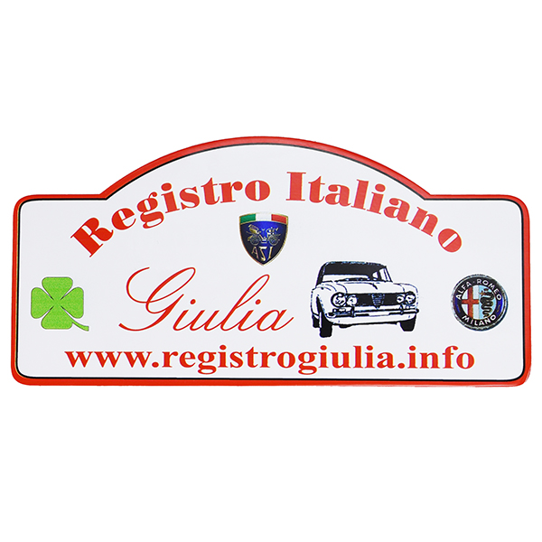 REGISTRO Italiano GIULIA Club Alfa Romeo꡼ץ졼ȷƥå