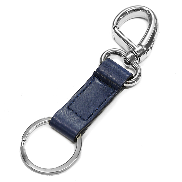 Vespa Official Carabina Leather Keyring(Navy)