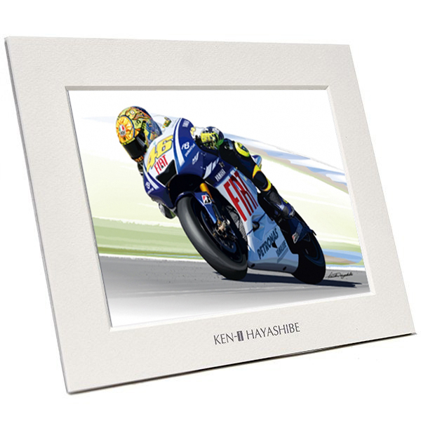 Valentino Rossi YAMAHA 2009 (YZR-M1) Illustration by Kenichi Hayashibe