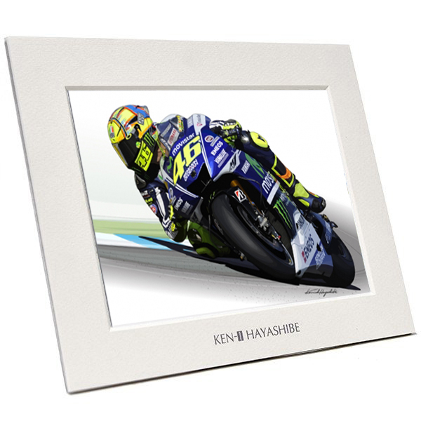 Valentino Rossi YAMAHA 2014 (YZR-M1) Illustration by Kenichi Hayashibe