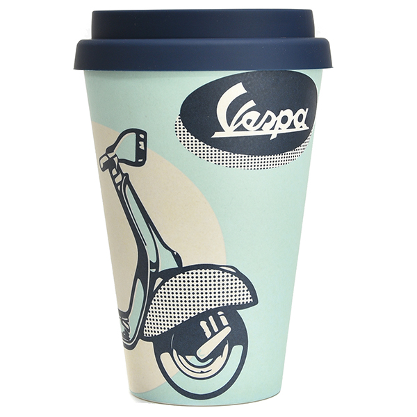 Vespa Bamboo Tumbler-BLUE SHAPE-