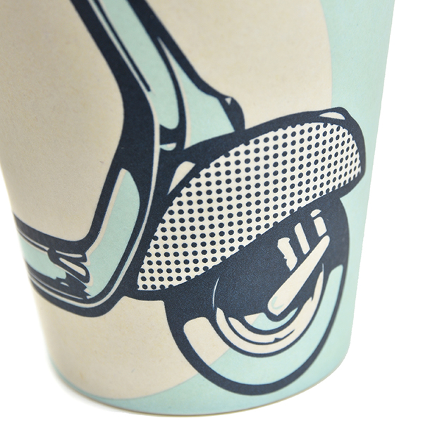 Vespa Bamboo Tumbler-BLUE SHAPE-