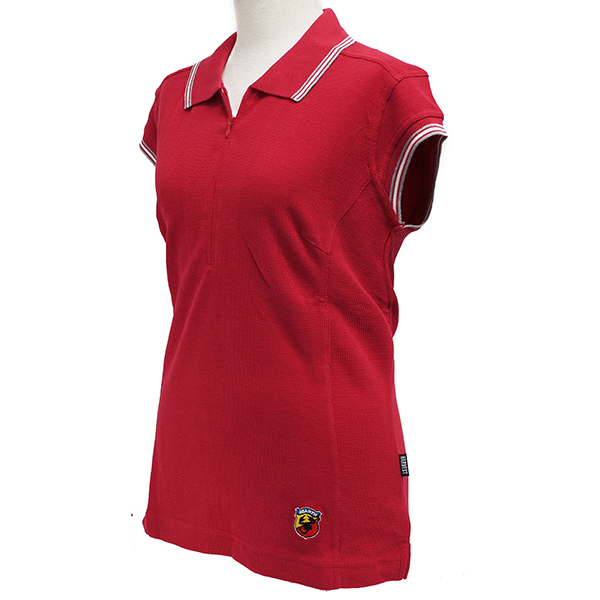 ABARTH Ladys Zip Up Polo Shirts