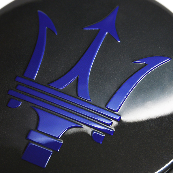 MASERATI Wheel Hub Cap (Gun Metalic/Blue)