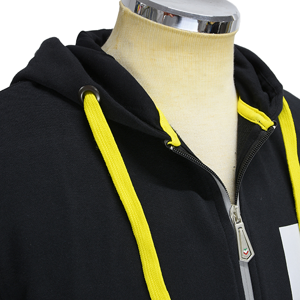 Vespa Official Zip Up Hoodie-Heritage-(Black)