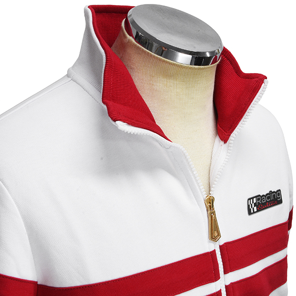 Vespa Zip-Up Sweat Shirts-Racing Sixty -(White)