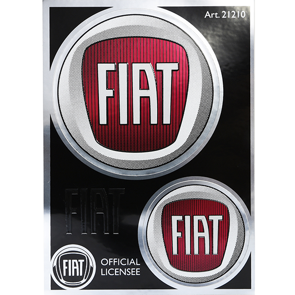 FIAT Emblem Stickers Set 2pcs-21246-