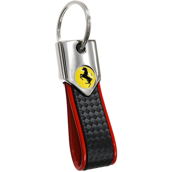 Ferrari Emblem Emblem Keyring(Carbon Look)