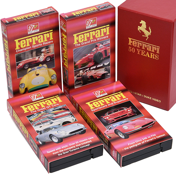 Ferrari 50周年記念ビデオ4本セット : イタリア自動車雑貨店 