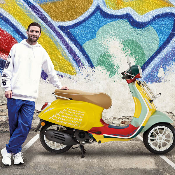 Vespa Sean Wotherspoon Collaboration T-shirts(Black)