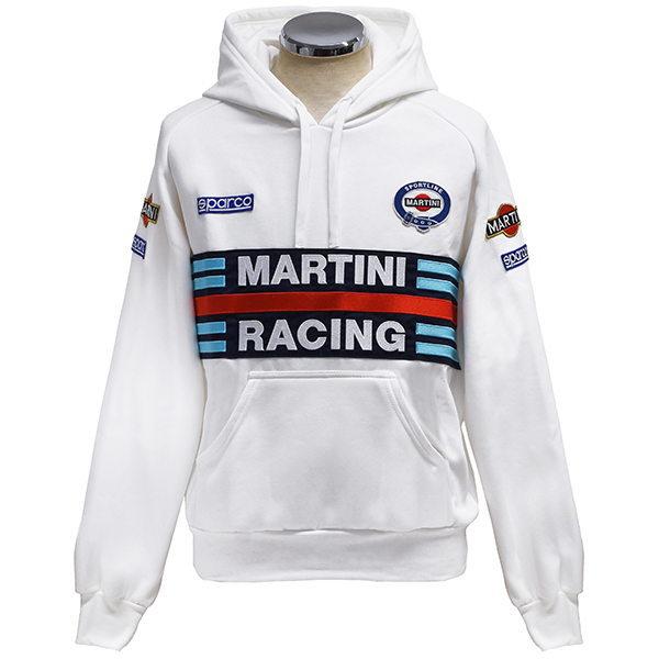 MARTINI RACING Official Hooded Felpa(White) by Sparco