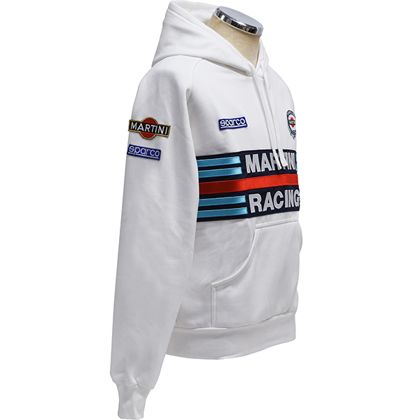 MARTINI RACING Official Hooded Felpa(White) by Sparco