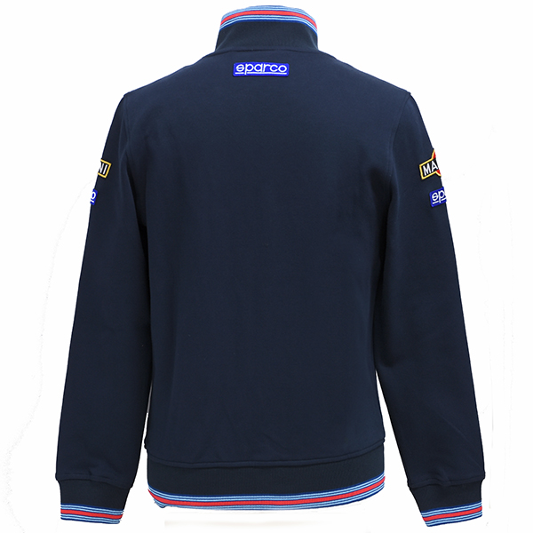 MARTINI RACING Official Zip Up Sweat by Sparco(Navy)