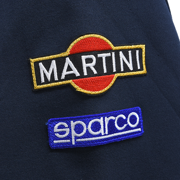 MARTINI RACING Official Zip Up Sweat by Sparco(Navy)