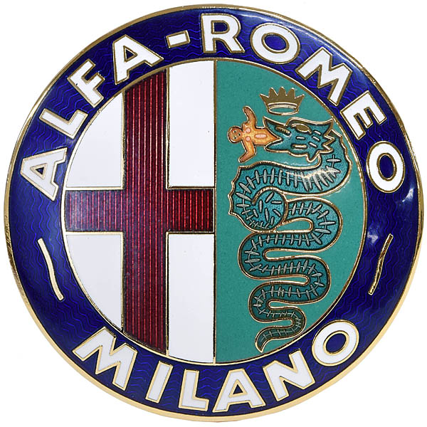Alfa Romeo Milano七宝エンブレム(75mm) : イタリア自動車雑貨店 