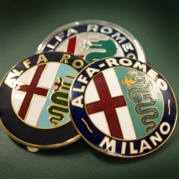 Alfa Romeo Milano cloisonne ware Emblem(75mm)