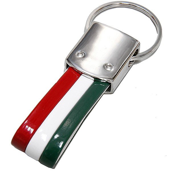 ABARTH TriColor Keyring(Red Emblem)