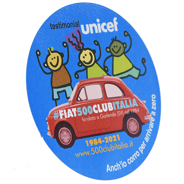 FIAT 500 CLUB ITALIA UNICEF 2021 Sticker