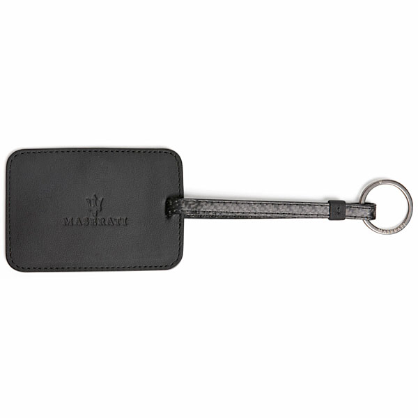 MASERATI Official Carbon & Leather Luggage tag