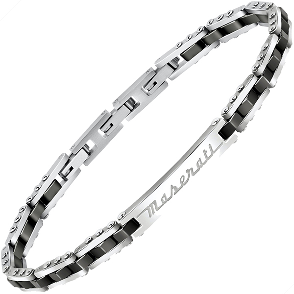 MASERATI Genuine Stainless Steel/Ceramic Bracelet (JM220ASR06)