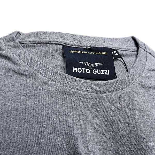 Moto Guzzi 100th Anniversary Bi Color T-Shirts(Gray)