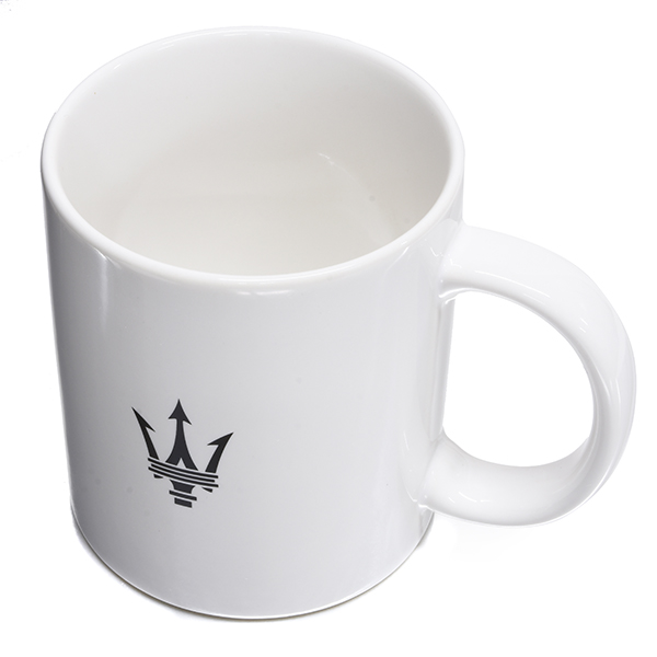 MASERATI Genuine New Logo & Emblem Mug Cup(White)