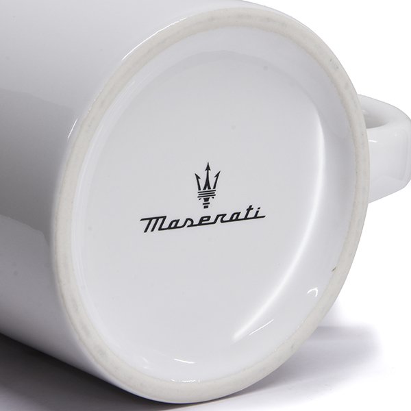 MASERATI Genuine New Logo & Emblem Mug Cup(White)