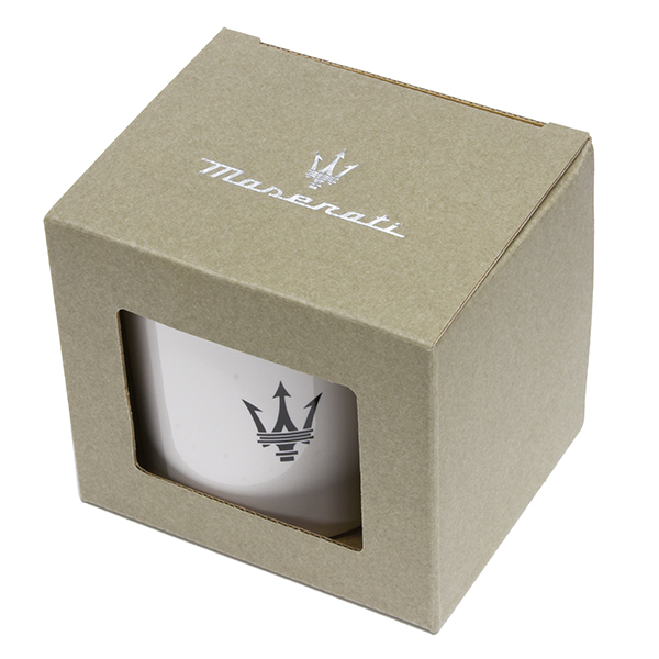 MASERATI Genuine New Logo & Emblem Mug Cup(White)